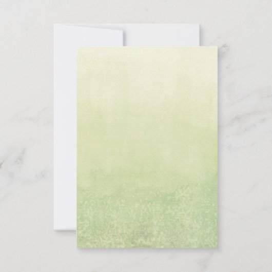 Aquarel olijfblad wijnstok uitnodiging (Achterkant)