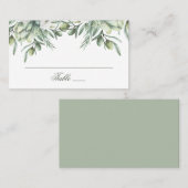 Aquarel olijven. Italiaanse zomerse bloemige bruil Plaatskaartje (Voorkant / Achterkant)