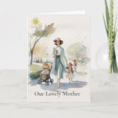Aquarel Onze lieve moeder - Moederdagkaart Kaart (Voorkant)