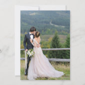 Aquarel Oranje Bedankt | Voeg Uw Foto Toe Kaart (Achterkant)