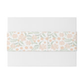 Aquarel Oranje Bloemmotief Uitnodigingen Wikkel (Achterkant Voorbeeld)