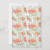 Aquarel Oranje & Gele Krans Adoptie Kaart (Achterkant)