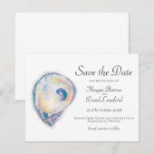 Aquarel Oyster Save the Dates Save The Date (Voorkant / Achterkant)
