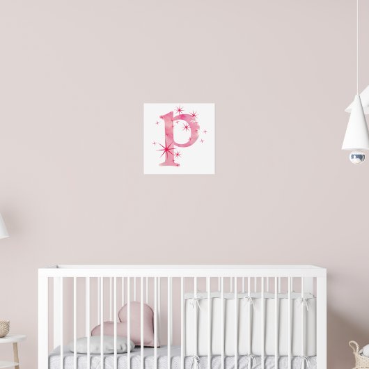 Aquarel P Poster (Kinderkamer 2)