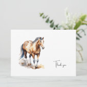 Aquarel Paard Begrafenis Bedankt (Staand voorkant)
