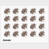 Aquarel Paard Stickers (Vel)