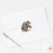 Aquarel Paard Stickers (Envelop)
