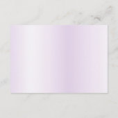 Aquarel Paarse Bloem Detail Bijlagekaart Informatiekaartje (Achterkant)