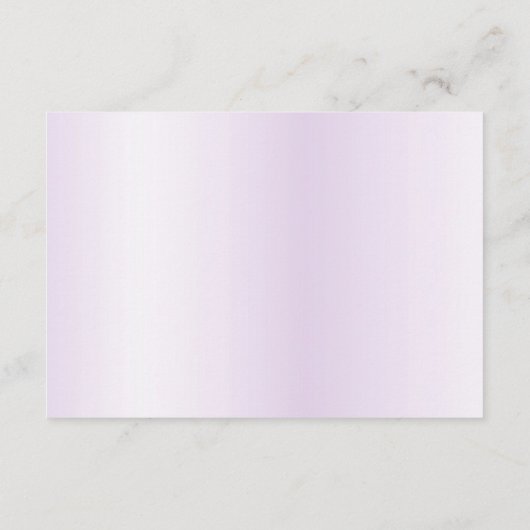 Aquarel Paarse Bloem Detail Bijlagekaart Informatiekaartje (Achterkant)