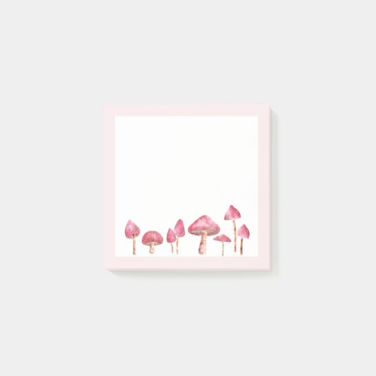 Aquarel paddenstoel post-it® notes (Voorkant)