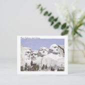 Aquarel Painterly Mount Rushmore South Dakota Briefkaart (Staand voorkant)