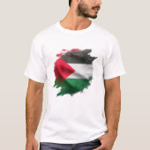 Aquarel Palestijnse vlag kunstwerk T-shirt (Voorkant)