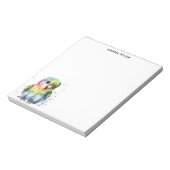 Aquarel Papegaai Verfijnd Notitieblok (Linkerzijde)