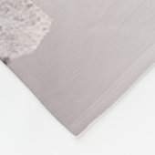 Aquarel Pastel Blauw Beige bloemen Elegant Fleece Deken (Hoek)