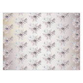 Aquarel Pastel Blauw Beige bloemen Elegant Tafelkleed (Voorkant (Horizontaal))