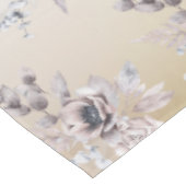 Aquarel Pastel Blauw Beige bloemen Elegant Tafelkleed (Gekanteld)