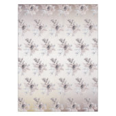 Aquarel Pastel Blauw Beige bloemen Elegant Tafelkleed (Voorkant)