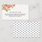 Aquarel Perziken Envelopkaart Informatiekaartje (Voorkant / Achterkant)