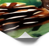 Aquarel Pine marten Poster (Hoek)