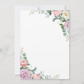 Aquarel Pioen & Eucalyptus Bewaar de Datum Save The Date (Achterkant)