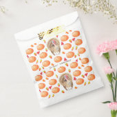 Aquarel Pompoen Turkije Patroon Thanksgiving Bedankzakje (Gezegeld)