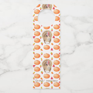 Aquarel Pompoen Turkije Patroon Thanksgiving Flessenhanger