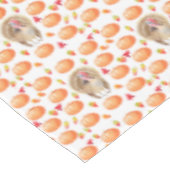 Aquarel Pompoen Turkije Patroon Thanksgiving Tafelkleed (Gekanteld)