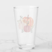 Aquarel pompoenen met aangepaste tekst glas (Achterkant)