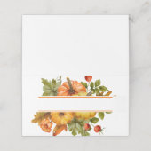 Aquarel pompoenen plaatskaartje (Buitenkant ongevouwen)