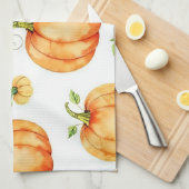 Aquarel Pompoenen Theedoek (Quarter Fold)