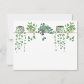 Aquarel Potplanten Briefkaart (Achterkant)