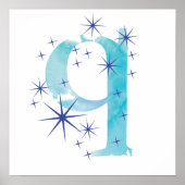 Aquarel Q Poster (Voorkant)