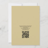Aquarel QR-code RSVP strandhuwelijk Kaart (Achterkant)