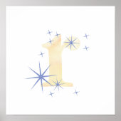 Aquarel R Poster (Voorkant)