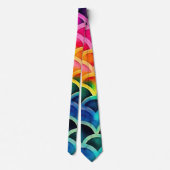 Aquarel Rainbow Art Stropdas (Achterkant)