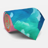 Aquarel Rainbow Art Stropdas (Opgerold)