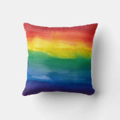 Aquarel Regenboog Draaikussen Kussen (Achterkant)