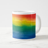 Aquarel Regenboog Grote Mok (Voorkant rechts)