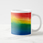 Aquarel Regenboog Grote Mok (Rechts)