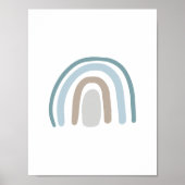 Aquarel Regenboog Scandinavische Kinderkamer Decor Poster (Voorkant)