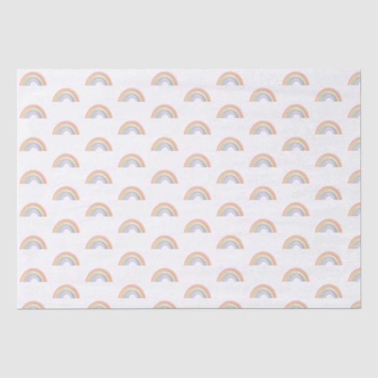 Aquarel Regenboog Wrapping Papier Gift Wrap (Voorkant)