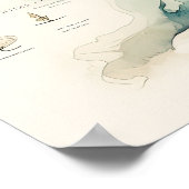 Aquarel Reiskaart Poster (Hoek)
