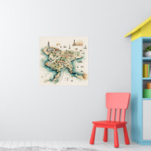 Aquarel Reiskaart