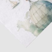 Aquarel Reiskaart Tissuepapier (Detail)