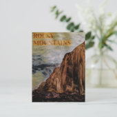 Aquarel Rocky Mountains schilderij Briefkaart (Staand voorkant)