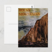 Aquarel Rocky Mountains schilderij Briefkaart (Voorkant / Achterkant)