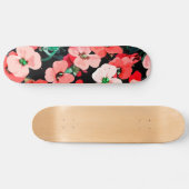 Aquarel Rode Bloem Persoonlijk Skateboard (Horizontaal)