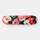Aquarel Rode Bloem Persoonlijk Skateboard (Horizontaal)