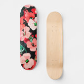 Aquarel Rode Bloem Persoonlijk Skateboard (Voorkant)