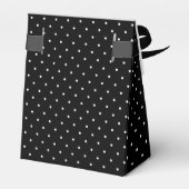 Aquarel Rode klaprozen met zwarte witte polka dot Bedankdoosjes (Achterkant)